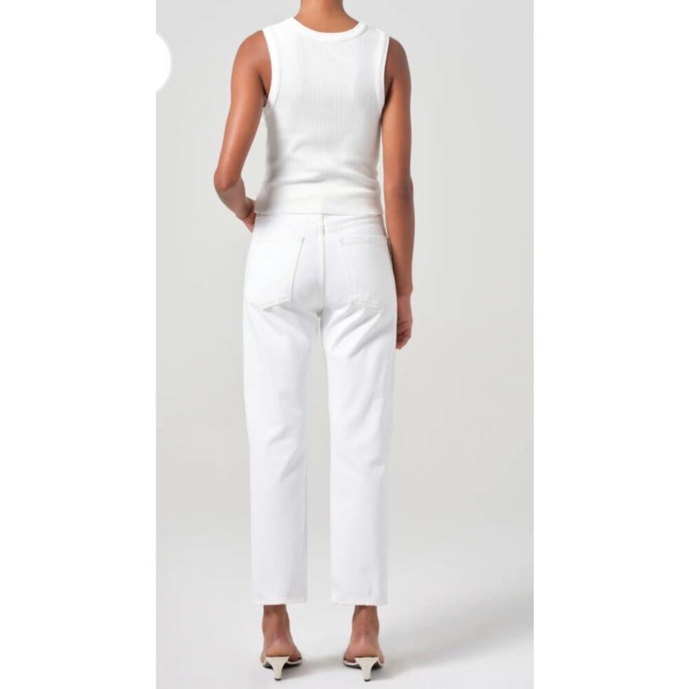 Agolde 90's Pinch Waist Ankle Jeans In Marshmallow Button Fly Organic Cotton 32 - Picture 3 of 14